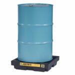 Justrite 1 Drum Accumulation Center 12 Gallon Spill Capacity EcoPolyBlend Black
