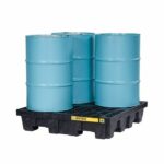 Justrite 4 Drum Square Plastic Pallet without Drain