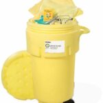 Spilltech SPKHZ-50-WD HazMat 50-Gallon Wheeled OverPack Salvage Drum Spill Kit