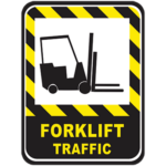 Duralabel DS0391-UEN Forklift Traffic Floor Sign