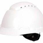 3M H-701V Vented 4-Point Ratchet Suspension Hard Hat White