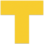 Duralabel PFHD2-66208T FLEX Floor Marking Ts 6" x 6" (40 pack)